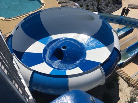 Camping water slide space hole Saint Jean de Monts Golden Places