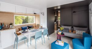 Rent-mobile-home-premium-luxury-taos-with-room-dining-canape-camping-saint-jean-de-monts-Les-Places-Dorees